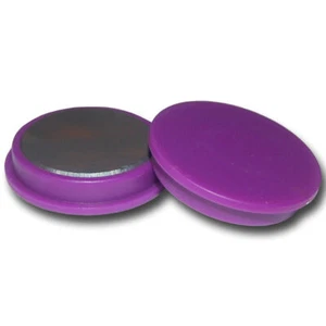 20 imanes de tablón de anuncios D40x8 mm púrpura memomagnete oficina mesa escuela tablero - Imagen 1 de 2