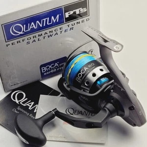 Quantum Boca 60 Spinnrolle Salzwasser in Box (mit 50lb Zopf, 7BB) BSP60 PTSD - Bild 1 von 11