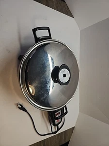 Kitchen Nutrition T304 Surgical Stainless Steel Electric Skillet Cordon Bleu Lid - Picture 1 of 16