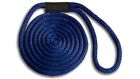 Solid Braid Nylon Dock Line  3/8" x 10' Floats / Fade Proof USA MADE - NAVY BLUE