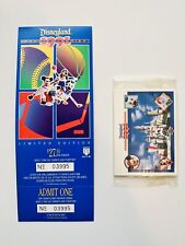 Disneyland Rare Vintage Unused Ticket With Factory Sealed Preview Cards Set 1991