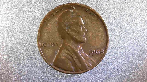 1968 Penny, 1 cent, No Mint Mark, Edge Error, RARE Cover