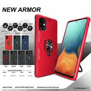 Armor Case Shockproof Cover Ring Stand Holder Samsung Galaxy A81 Note 10 Lite - Picture 1 of 90
