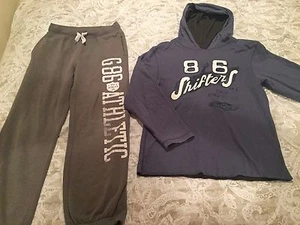 Gap Boys Active Sweatpants Pants Hoodie Hoody Reversible Motorcycle Medium M 8 - Picture 1 of 2