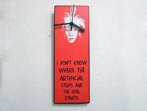 Andy Warhol Pop Art Quotes - Wall Clock - Picture 1 of 4