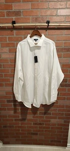 Murano Wardrobe Essential 4XB White Long Sleeve Shirt Mens. Bin 2 - Picture 1 of 12