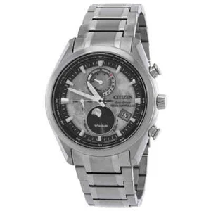 Citizen Tsuki-yomi A-T Perpetual World Time Grey Dial Men's Watch BY1010-57H - Picture 1 of 3