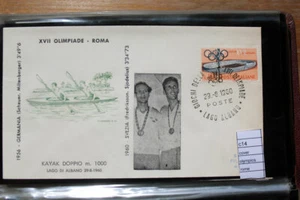 COVER OLYMPICS ROME 1960 KAYAK GOLD MEDAL SWEDEN TEAM (C14) - Picture 1 of 1