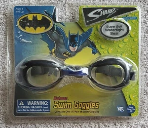 Batman Swim Goggles by Shark/Big Time Toys, New in Original Packaging - Picture 1 of 4