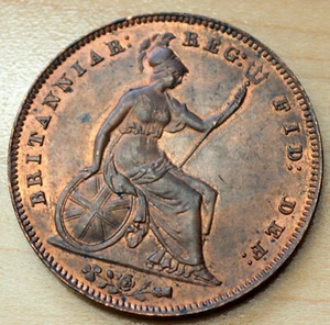 1855 Great Britain 1 Penny - Picture 1 of 3