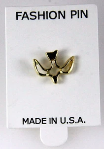 6030332 Holy Spirit Decsending Dove Lapel Pin Brooch Tie Tack - Picture 1 of 1