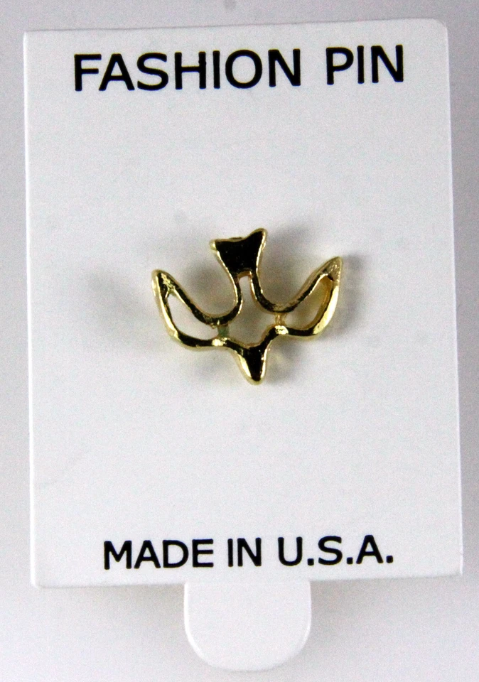 6030332 Holy Spirit Decsending Dove  Lapel Pin Brooch Tie Tack - Image 1 of 1