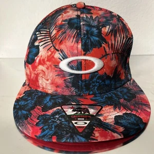 Gorra Oakley Azul Rojo Estampado Hawaiano a Presión - California High - Imagen 1 de 9