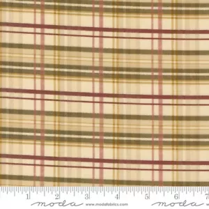 Lydias Lace Checks and Plaids Biscuit by Betsy Chutchian for Moda 1/2 Yard - Picture 1 of 1