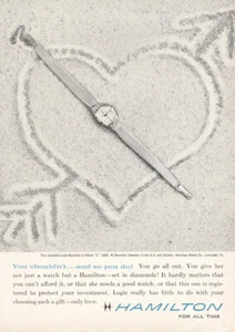 1961 Hamilton Watch: You Shouldn't And So You Do Vintage Print Ad - Bild 1 von 1