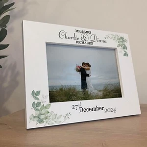 Personalised Mr And Mrs Photo Frame Wedding Gifts For Couple Wedding Day Gift - Picture 1 of 105