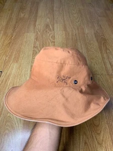 Arcteryx Sinsolo Hat Brown Orange Lightweight Air Sun Dry Bucket Cotton Nylon - Picture 1 of 9