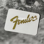 2Pcs Fender Custom Shop Guitar Golden Neck Headstock Self-Adhesive Metal Sticker