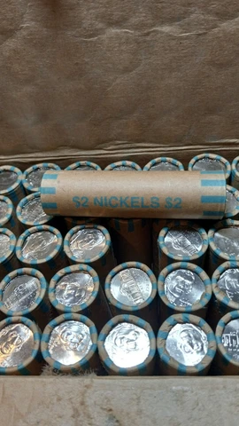 2017-P Rolls of Thomas Jefferson Nickels - 40-Nickels - OBW - Unsearched Cover
