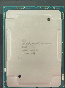 Processeur CPU Intel Xeon Platinum 8158 SR3B7 12 cœurs 24 threads 3,0 GHz LGA3647 - Photo 1/2