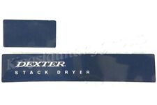 Upper Front Panel Decal For Dexter Dryer  9412-084-001 Free Shipping