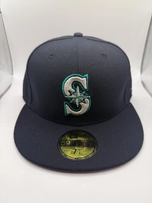 Классическая темно-синяя бейсбольная карточка New Era 59FIF Seattle Mariners размер 7 1/4 - Изображение 1 из 4