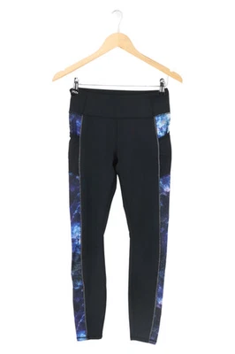 KYODAN Leggings Damen XS Schwarz Sportlich mit farbigen Seitenstreifen - Bild 1 von 2