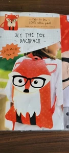 "Sly the Fox Backpack" Fabric Editions Cotton Panel Sewing Cut & Sew 14898159 - Picture 1 of 4