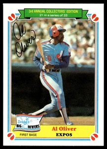 1983 Topps Drake's Big Hitters Al Oliver Montreal Expos #21 - Picture 1 of 2