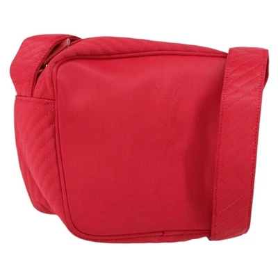 Auténtico bolso de hombro SAINT LAURENT nailon rojo bs31041 Foto 1 de 4