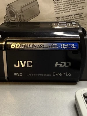 JVC Everio Hard Disk Camcorder 60 gig Hard Drive 35xZ00m - Image 1 of 4