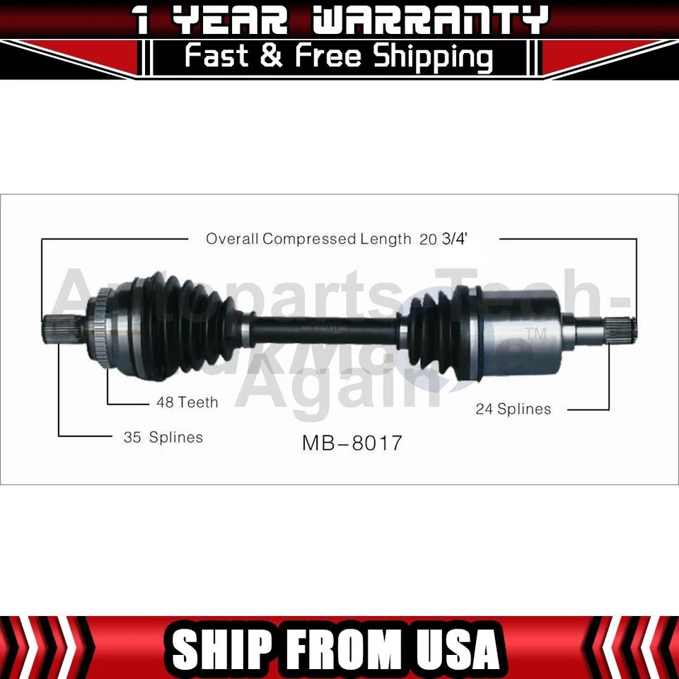 Eje delantero derecho TrakMotive 1 para Mercedes-Benz E320 2000-2003 Foto 1 de 1