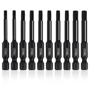 Doppel Vierkant 8 Punkt Stern Bit Set (10er Pack - 2,3" lange Magnetköpfe) 2 Squ... - Bild 1 von 6