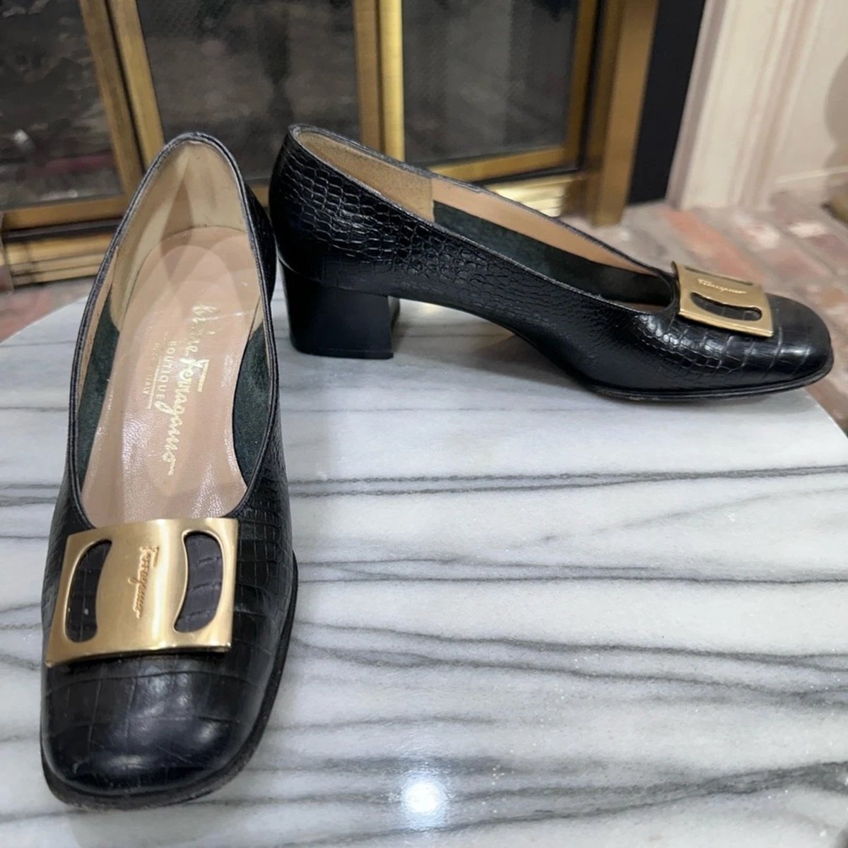 Salvatore Ferragamo 7.5 US Shoe Size Vintage Shoes for Women for