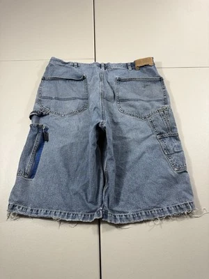 Винтажные мужские джинсовые шорты Nautica 38 из денима мешковатые коньки Y2K гранж длиной 13 дюймов - Изображение 1 из 4