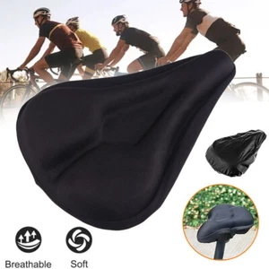Cubierta de sillín de gel 3D, funda de sillín de bicicleta funda de sillín de gel MTB cubierta de asiento DE - Imagen 1 de 14