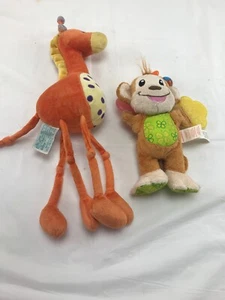 Lot of two baby toys Rattles soft toys hanging  - Picture 1 of 6