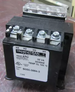 😃 IMPERVITRAN 50 VA CONTROL TRANSFORMER B050-3884-3 - Picture 1 of 7