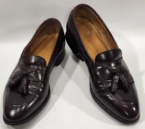 Scarpe mocassini uomo Johnston & Murphy Aristocraft 11 D/B nero punta mandorla nappa - Foto 1 di 12