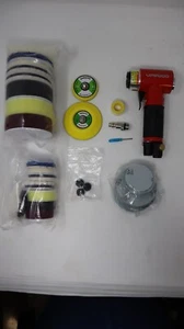 Pneumatic Mini Orbital Sander Grinder Polisher Kit, 2 inch Air Right Angle Su... - Picture 1 of 2