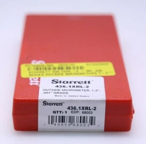 Starrett 436.1XRL-2 436 Serie 1" bis 2" SAE mechanische Außenmessschraube - NEU - Bild 1 von 3