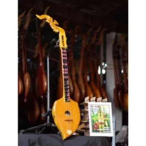 Phin Acoustic Musical Craft Lyre Guitar Traditional Pin Instrument Handmade Wood - Picture 1 of 6