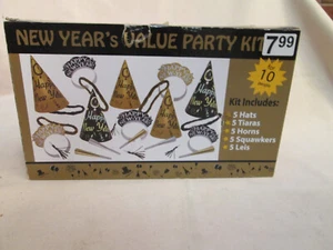 Favores de fiesta de Nochevieja para 10 personas, suministros de fiesta, 25 piezas - Imagen 1 de 2