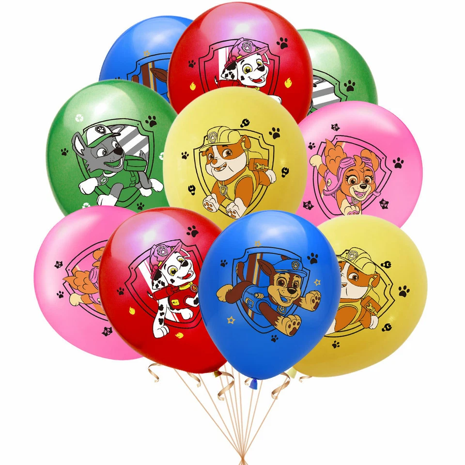 10PC Paw Patrol Balloons Chase Skye Printed Helium Balloon Birthday Decorations - image 1 of 1