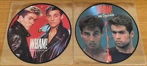 WHAM! Bad Boys - Club Tropicana 2x LTD 7" PICTURE DISC VINYL LOT! George Michael - Picture 1 of 2