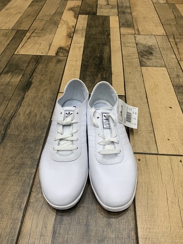 Adidas Adults Plimsole 3 scarpe da ginnastica bianche UK 9