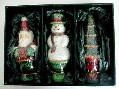  White Barn Candle Co Topiary Candle One is a Santa, Tree and Snowman  - Image 1 of 4