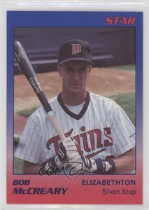 1989 Star Elizabethton Twins Bob McCreary #17