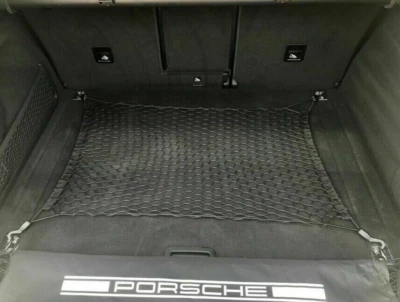 Red de carga de malla organizadora estilo piso maletero trasero para PORSCHE MACAN 2015-2025 Foto 1 de 4