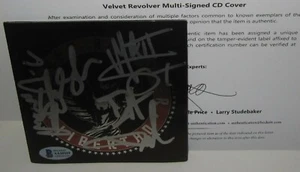 VELVET REVOLVER SIGNED LIBERTAD CD SCOTT WEILAND SLASH GUNS N ROSES BAS LOA X5 - Picture 1 of 9